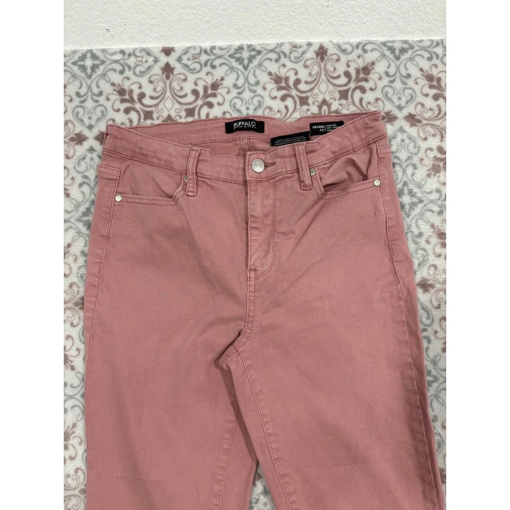 Buffalo David Bitton Havana High Rise Ankle Skinny Jeans Pink 4/27 Soft Stretch